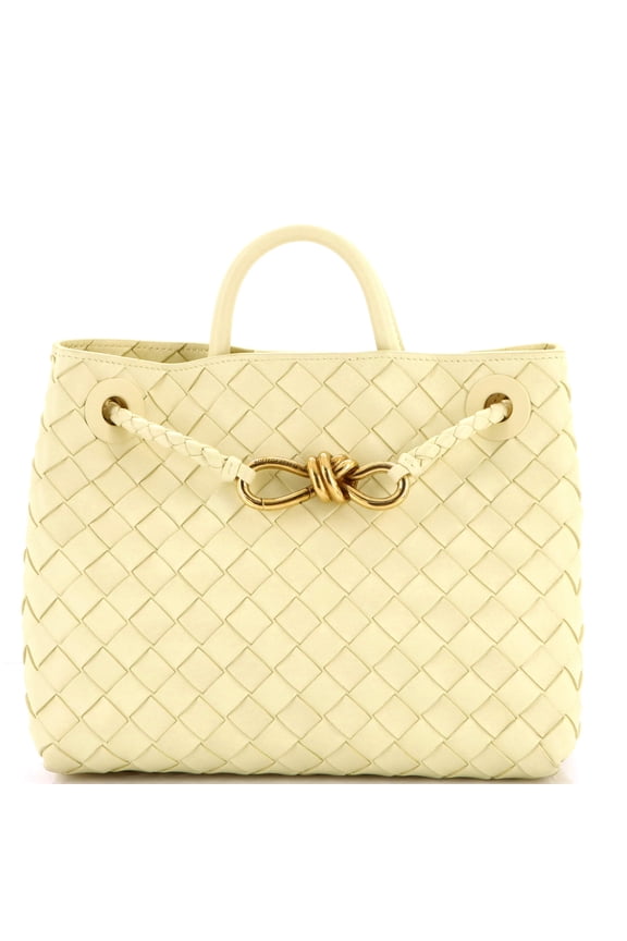 Pre-Owned Andiamo Top Handle Bag Intrecciato Nappa Small By Rebag
