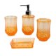 thumbnail image 5 of 4x Dispensador de jabón Acrílico Soporte para cepillos de dientes Juego de accesorios de baño Cepillo de dientes Naranja, 5 of 9