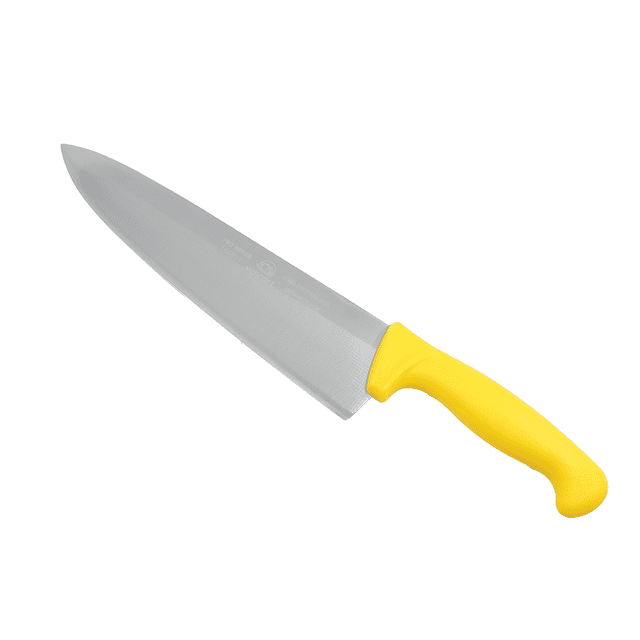 Cuchillo Chef De Acero Inoxidable Con Mango Amarillo De 10" Pulgadas Vencort Cuchillo Chef /De Acero Inoxidable/ Con Mango Amarillo De 10" Pulgadas