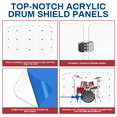 thumbnail image 5 of PENNZONI Drum Shield, Comes w/ 7 Panels & Chrome Hinges, 5 ft Clear Acrylic Panels, 5 of 5