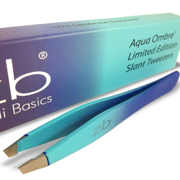 Zizzili Basics Limited Edition Aqua Ombré Slant Tweezer