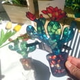 thumbnail image 3 of Acrylic Flower Suncatchers, Stained Glass Window Hanging Sun Catcher - Colorful Decorative Ornaments for Home Window Art, Perfect for Adding Beauty and Light to Any Space, 3 of 8