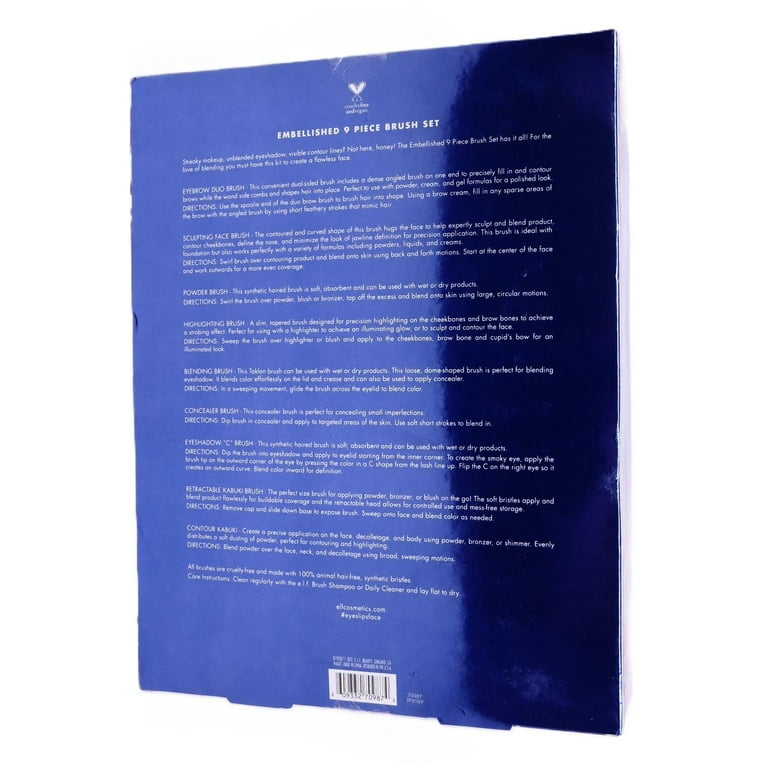 e.l.f. Embellished Holiday Brush Set - 9pc - Walmart.com