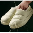 thumbnail image 6 of FDSKWKY Couple Quilted Closed Slippers Technical Fabric Warm Soft Comfortable Non-slip Memory Foam Indoor House Shoes, 6 of 8