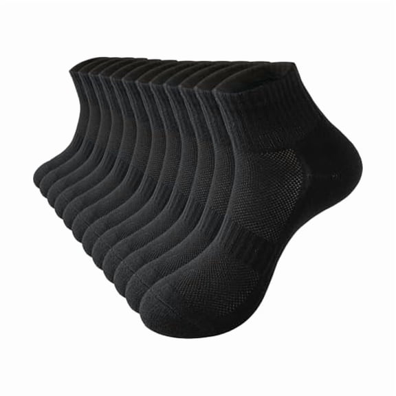 Eryueer Womens Ankle Socks Cotton Mini Crew Socks Cushioned Running Gym Workout Socks for Women 6 Pairs