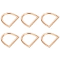 thumbnail image 4 of 120 piezas de anillos en D multiusos de aleación de zinc, hebillas de anillos en D semicirculares para llavero, bolso, cinturón, monedero, color dorado, 4 of 14