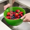 thumbnail image 3 of Mainstays 4 Quart Colander, Green, 3 of 10