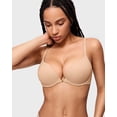 thumbnail image 5 of Women's Push Up Bra Front Closure Bras Tshirt Demi Plunge Underwire Bra Inbarely Plus Collection, 5 of 6
