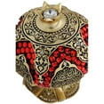 thumbnail image 3 of Islamic Pomegranate Decor Piece with Ayatul Kursi - Gold, 3 of 4