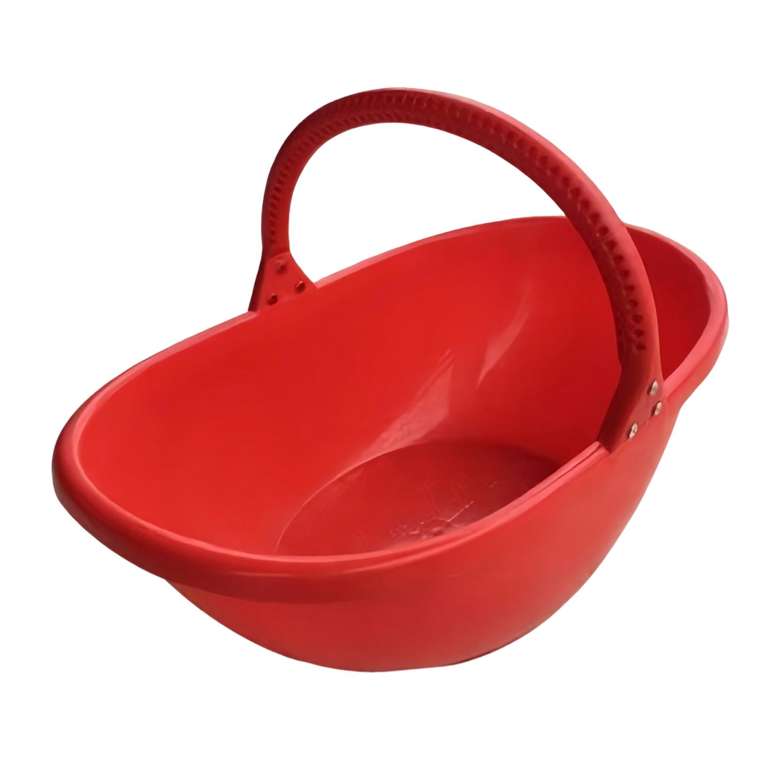 koolsoo Garden Basket Vegetables Gathering Holder Reusable Holder with Ergonomic Handle Fruit Picking Basket for Backyard Countryside S