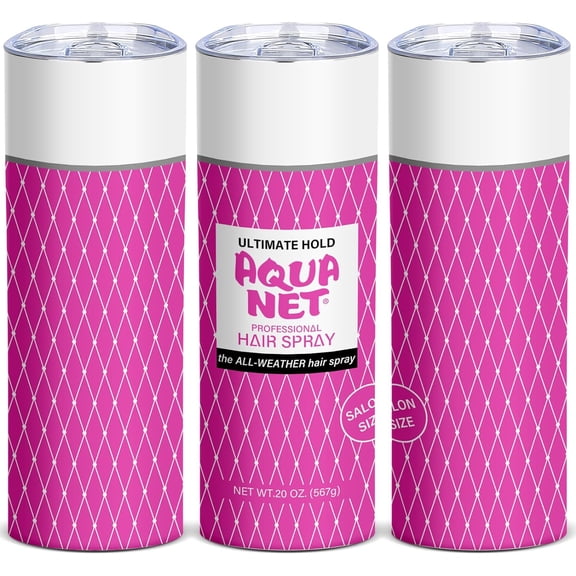 Funny Tumbler, Hairspray Tumbler 20oz Skinny Tumbler Gift for Women Interesting Packaging Reusable Stainless Steel Coffee Mug with Lid for Hot & Cold Drinks