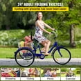 thumbnail image 2 of Triciclo VEVOR para adultos, ruedas de 24 pulgadas, triciclo para adultos, 1 velocidad, 3 ruedas, bicicletas para adultos, bicicleta de tres ruedas para adultos, triciclo para adultos,, 2 of 9