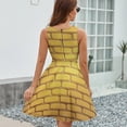 thumbnail image 6 of Yellow Brick Wall Sunlight Dress Fashion Beach Long Dresses Female Party Printed Sundress, 6 of 7