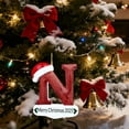 thumbnail image 5 of chaungfeng Personalized 26 Letter Ornaments for Christmas Tree, 4.1" Christmas Ornament Acrylic Xmas Hanging Pendant Xmas Gifts for Family Friends, Holiday Decor, 5 of 6