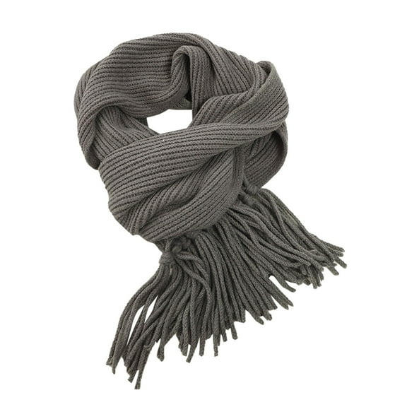 Prolriy Scarf for Women Winter Solid Kint Feel Pashmina Shawls Wraps Ladies Light Scarf Warm Scarves Womens Long Shawl Wraps Large Scarves Knit Tassel Scarf Womens Scarf A