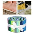 thumbnail image 2 of Bandes de Tissu en Coton Roulées Jelly Rouleaux Roulés Matelassage Tissu d'Artisanat Option1 A 36 Pcs, 2 of 9