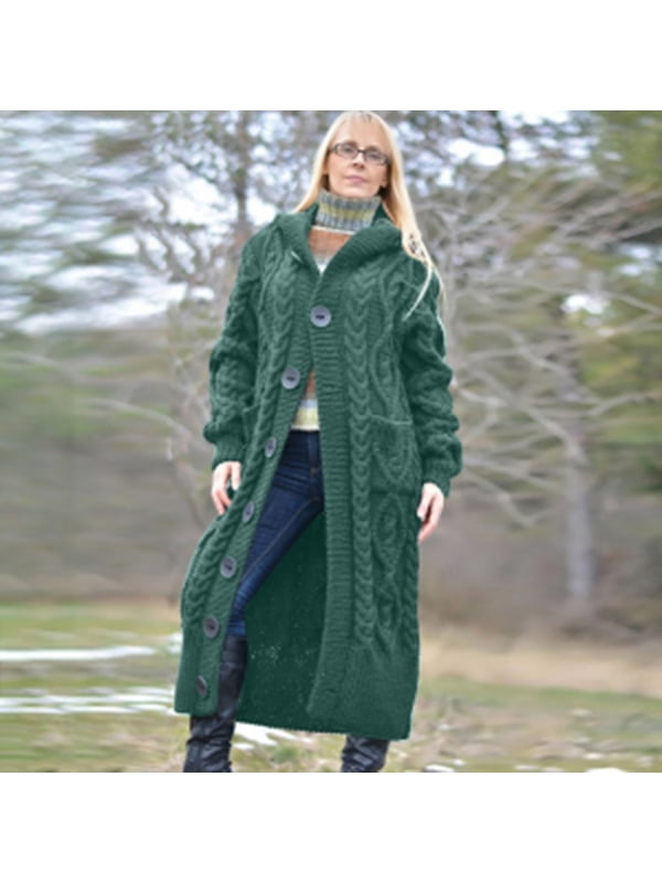 hooded cardigan sweater
