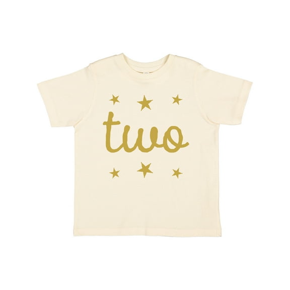Inktastic 2nd Birthday Gold Two Boys or Girls Toddler T-Shirt