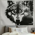 thumbnail image 2 of Autua Wolf Tapestry Wall Hanging Unique Style Graphic Home Decor Art for Living Room Bedroom Farmhouse Dorm 40x30inch, 2 of 6