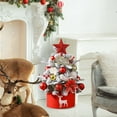 thumbnail image 3 of Elegant Festive Tabletop Holiday Centerpiece For Home Lifelike Realistic Design Durable Sturdy Base Christmas Tree Display, 3 of 5
