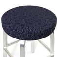 thumbnail image 3 of Easygdp LOVE Print Easy To Install Bar Stool Covers&Stool Covers Round&Elastic Stool Cover, Barstool Covers,Washable&Bottom With Elastic Edge-12 inch, 3 of 7