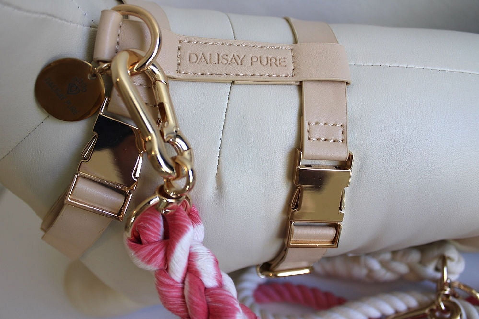 Dalisay Pure Vegan Leather Tan Dog Harness