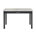 thumbnail image 3 of New Classic Furniture Celeste Faux Marble & Wood Writing Table in Black, 3 of 11