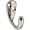 Nickel, variant on National Hardware Brass Single Clothes Hook (2-Pack) N199-182