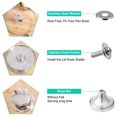 thumbnail image 3 of 5pcs Stainless Steel Easy Lifting Pan Lid Knob Handle Knobs Kitchen Cookware Accessories Cover Replacement, 3 of 7