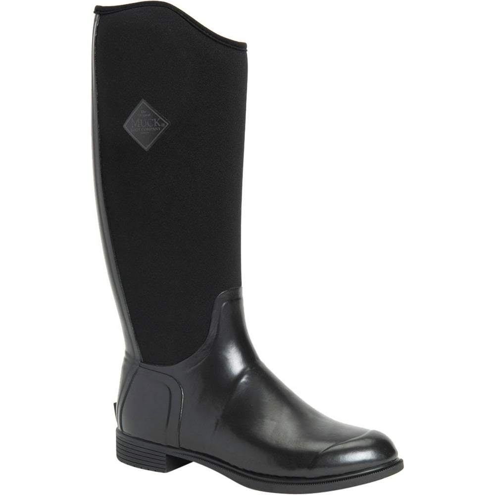 Muck Boot Company Women's Muck Boots Derby Tall Riding Boot Black 7 D
