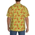 thumbnail image 3 of Sikiie Crab Lobster Men's Cuban Shirt, Hawaiian Shirts, Business Casual Button Down Shirts, Short Sleeve Shirt-XX-Large, 3 of 5
