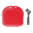 thumbnail image 5 of Unique Bargains 1 Set Braces Box with Brush Mini Braces Storage Box Red, 5 of 5