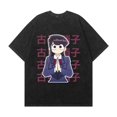 thumbnail image 6 of THNCLZX Washed vintage Komi Shoko cotton T-shirt anime street hip-hop short-sleeved pattern summer unisex clothing, 6 of 10