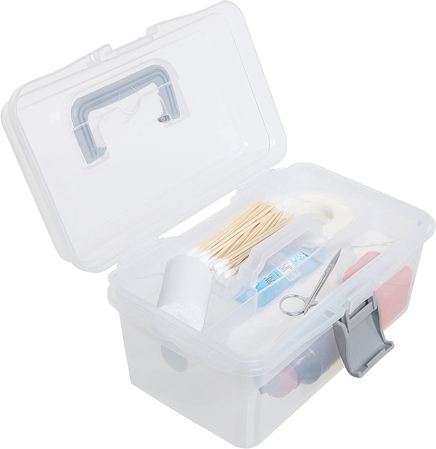 Multi Compartment Storage Box YM6008 First Aid Carrier Cosmetic