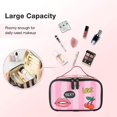 thumbnail image 3 of Bolsa de almacenamiento Love Care a rayas Bolsa de almacenamiento portátil Bolsa de almacenamiento portátil, hecha de PU, 3 of 5