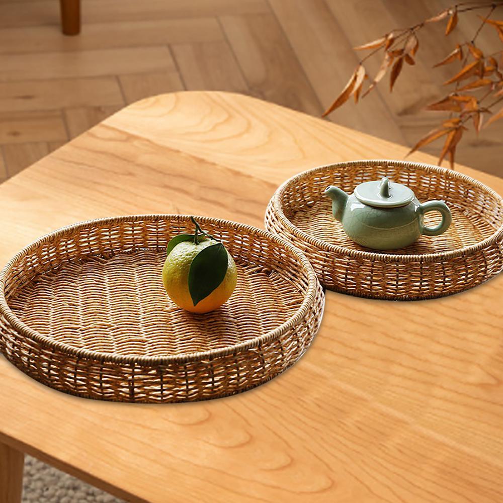 Plastic Rattan Wicker Easter Bread storage Basket Serving Tray - China  Rattan Storage Baskets and Serving Restaurant Baskets Tray price