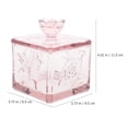 thumbnail image 2 of Glass Seal Jar Multi-use Food Storage Canister Decorative Embossed Glass Jar Kitchen Airtight Jar, 2 of 8
