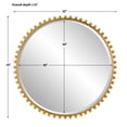 thumbnail image 7 of 09777-Uttermost-Taza  - Round Mirror-32 Inches Tall and 32 Inches Wide, 7 of 7