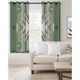 thumbnail image 2 of Sage Green Boho Blackout Curtains 72 Inches Long for Bedroom, American Native Southwest Abstract Art Thermal Insulated Room Darkening Black Out Window Curtain Panels Grommet Drapes for Living Room, 2 of 8