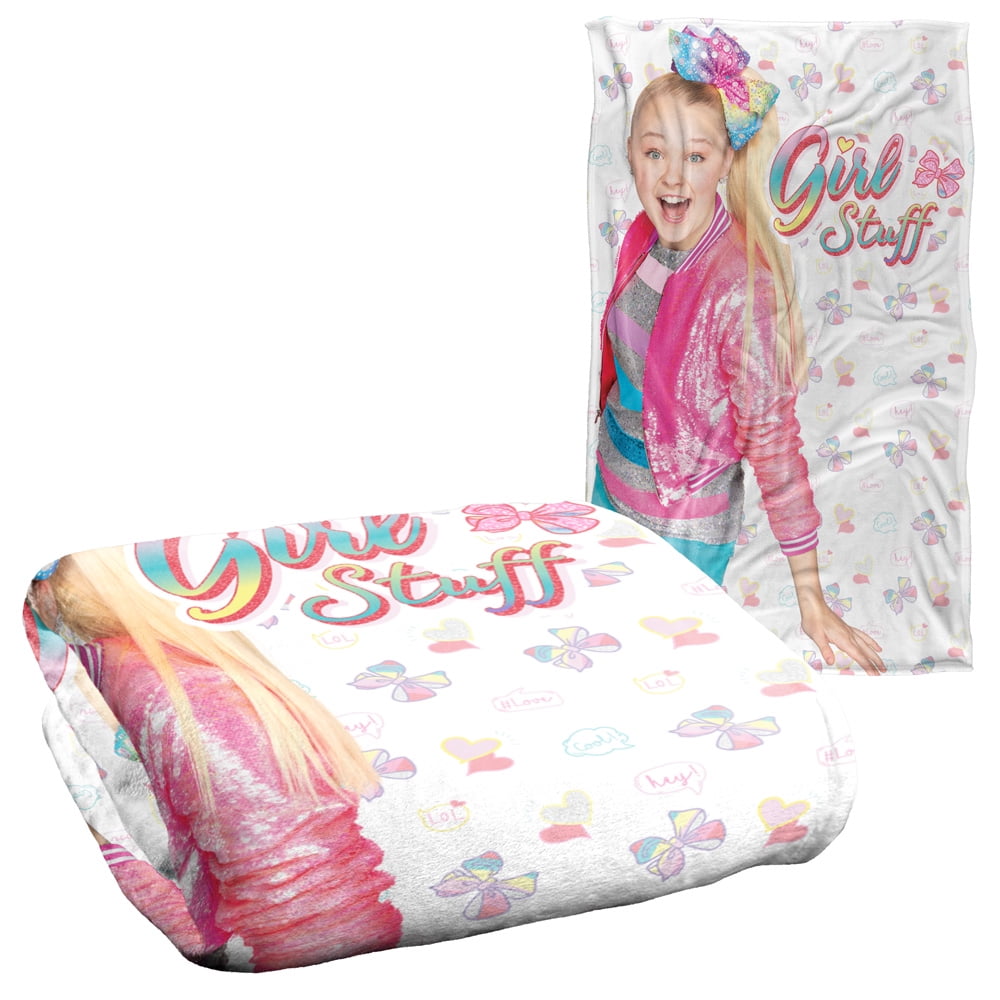 JoJo Siwa Blanket, 36"x58" Girl Stuff Silky Touch Super Soft Throw