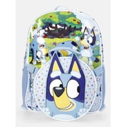 BBC Bluey 14" Toddler Backpack with Lunch kit - Blue