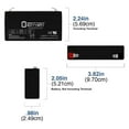 thumbnail image 2 of 6V 1.3Ah SLA BATTERY LEOCH DJW6-1.2 T1 F1 6V1.3AH 6V1.4AH 6V1.2AH LP6-1.4 - 4 Pack, 2 of 6