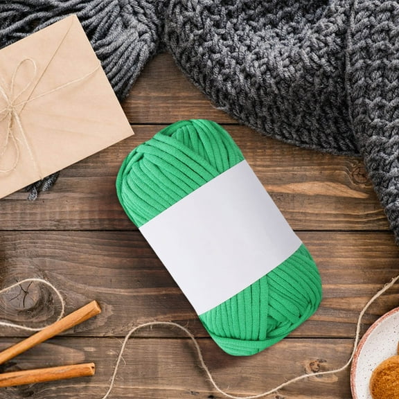 KQJQS 50g T-Shirt Yarn Spaghetti Yarn Elastic Fabric Crochet Cloth Yarn for Bag Basket Shoes