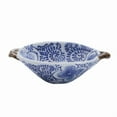 thumbnail image 3 of Heat-Resistant Ceramic Serving Bowl with Handles - Dishwasher Safe, Stylish Blue and White Windmill Design for Snacks, Salads, Fruits, Condiments - Versatile Tableware for Daily Meals & Special, 3 of 6
