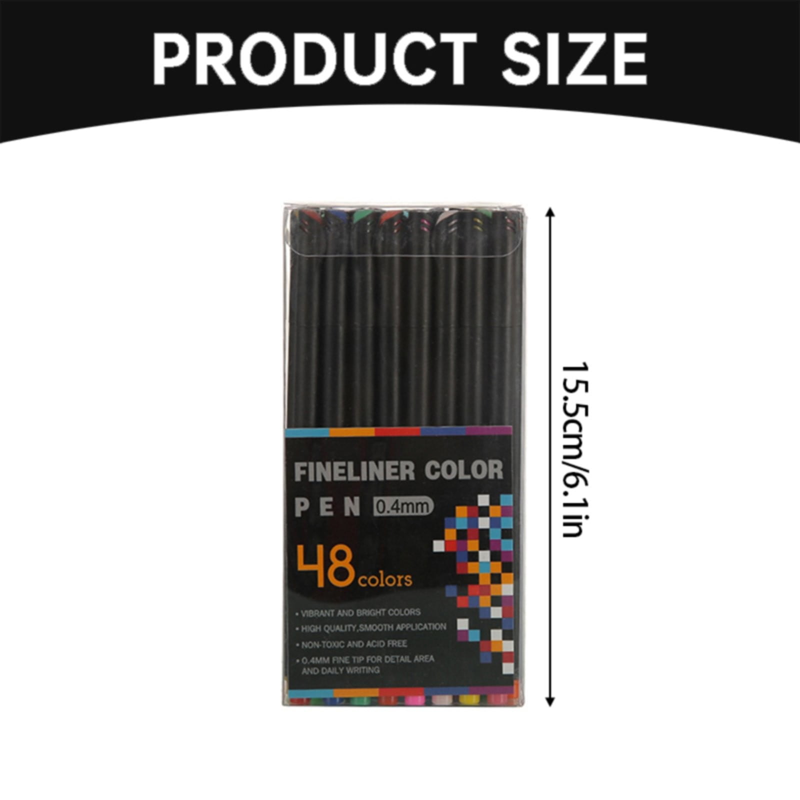 CMrtew 48pcs Fineliner Drawing Pens Artist Art Supplies Adult Waterproof Watercolor Fine Line Marker Archival Ink Sketch Outline Manga Anime Gift Sketching Zentangle Stuff