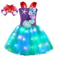thumbnail image 1 of MIASHUI Princess Déguisement pour Filles Lampe LED Danse Fête Robes Ensemble Bandeau, Rouge, 2-3 Ans, 1 of 7