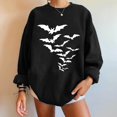 thumbnail image 2 of Pullovers d'Halloween pour Femmes Manches Longues Chandails en Molleton Squelette Drôle Citrouille, 2 of 5