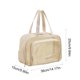 thumbnail image 3 of Bolsa de almacenamiento de viaje para artículos de aseo, impermeable, con separación para artículos húmedos y secos, bolsa de cosméticos portátil de PVC para gimnasio, deportes y viajes, estuche de, 3 of 6