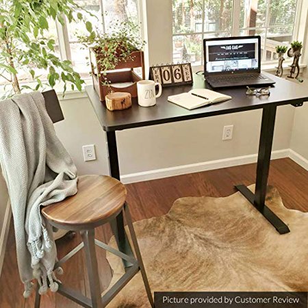 Flexispot Standing Desk 48 X 30 Inches Height Adjustable Electric Sit Stand Home Office Desks Whole Piece Board Black Frame In Blacktop Canada Flexispot Standing Desk 48 X 30 Inches, Home Office Furniture Sit Stand Desk