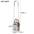 thumbnail image 2 of FORMRS Crossbody Bag for Women Quilted Travel Shoulder Cell Phone Purse with Chain Strap Handbag, Gray Cat Pattern, 2 of 7